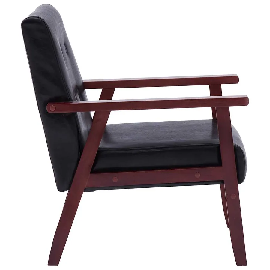 Ensemble de canapés 2 pcs noir similicuir - 8