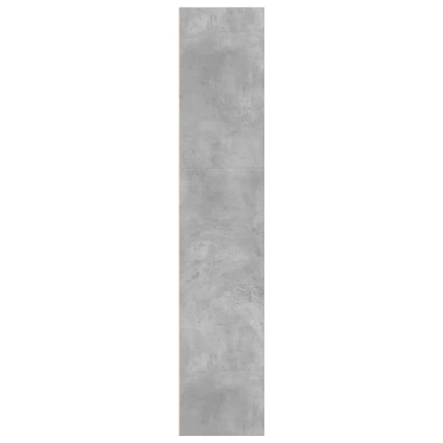 Bibliothèque gris béton 60x30x152 cm bois d'ingénierie - 6