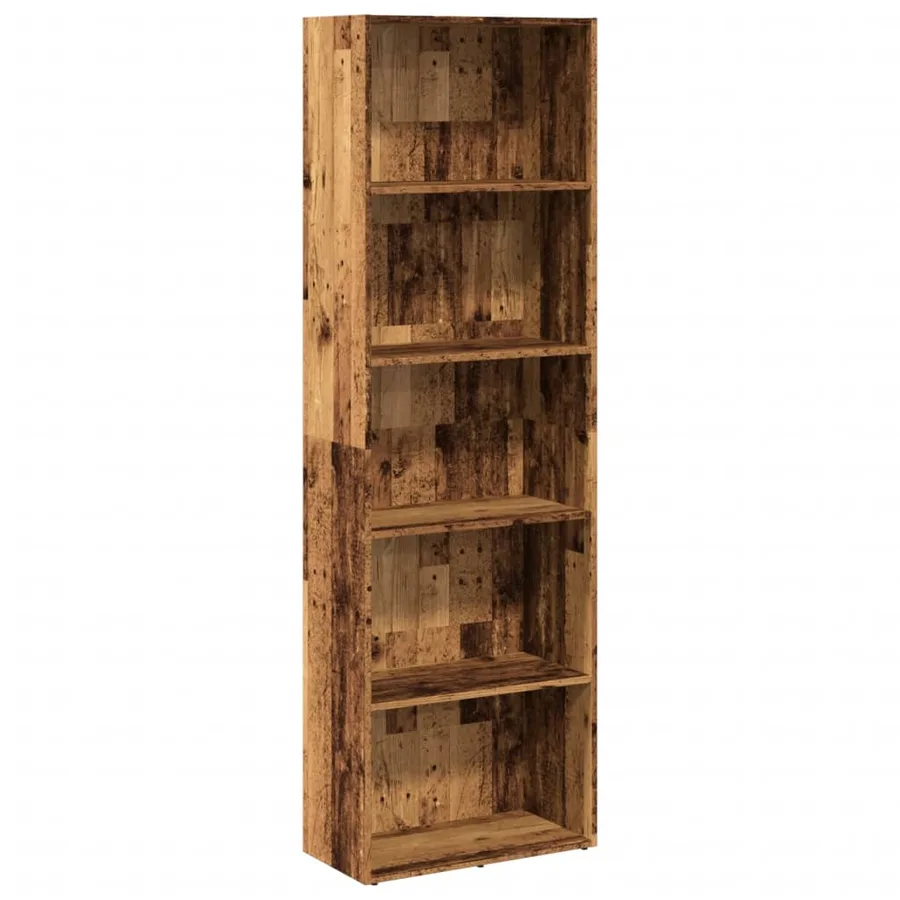 Bibliothèque vieux bois 60x30x189 cm bois d'ingénierie - 2