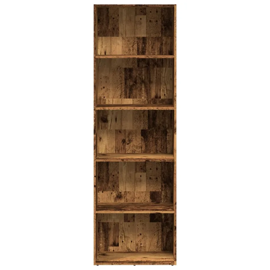 Bibliothèque vieux bois 60x30x189 cm bois d'ingénierie - 3