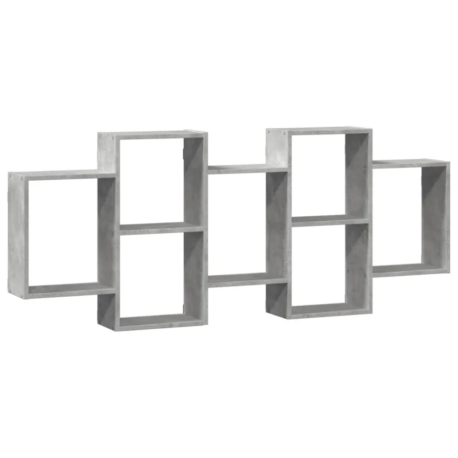 Étagère murale gris béton 159x18x65 cm bois d'ingénierie - 2