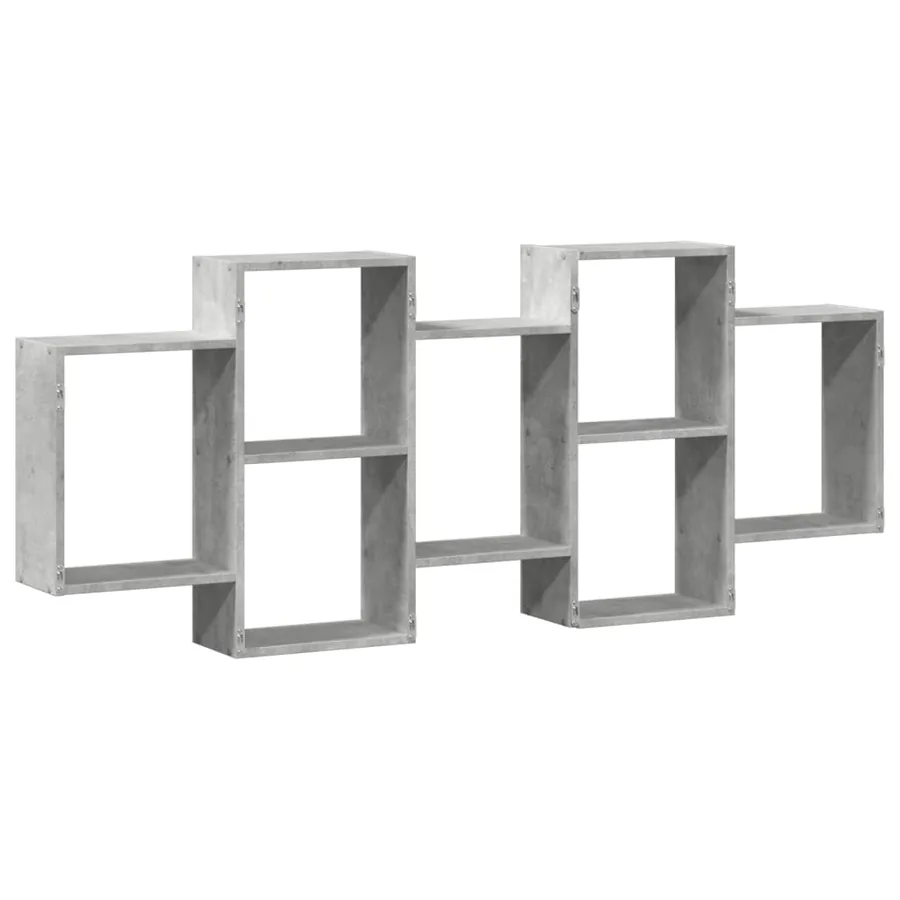 Étagère murale gris béton 159x18x65 cm bois d'ingénierie - 6