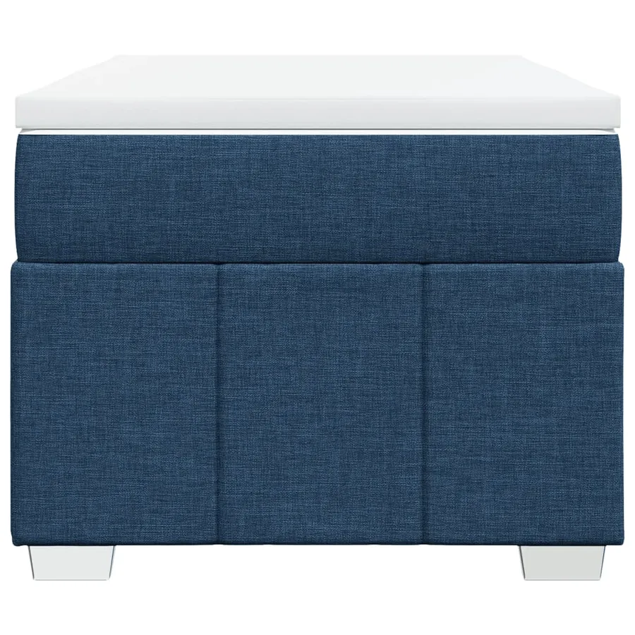 Sommier à lattes de lit avec matelas Bleu 90x200 cm Tissu - 4