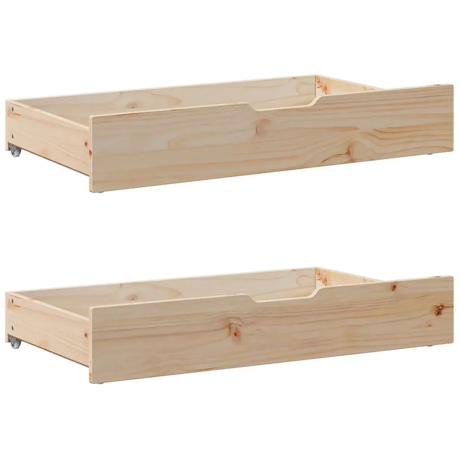 Cadre de lit sans matelas 135x190 cm bois de pin massif - 6