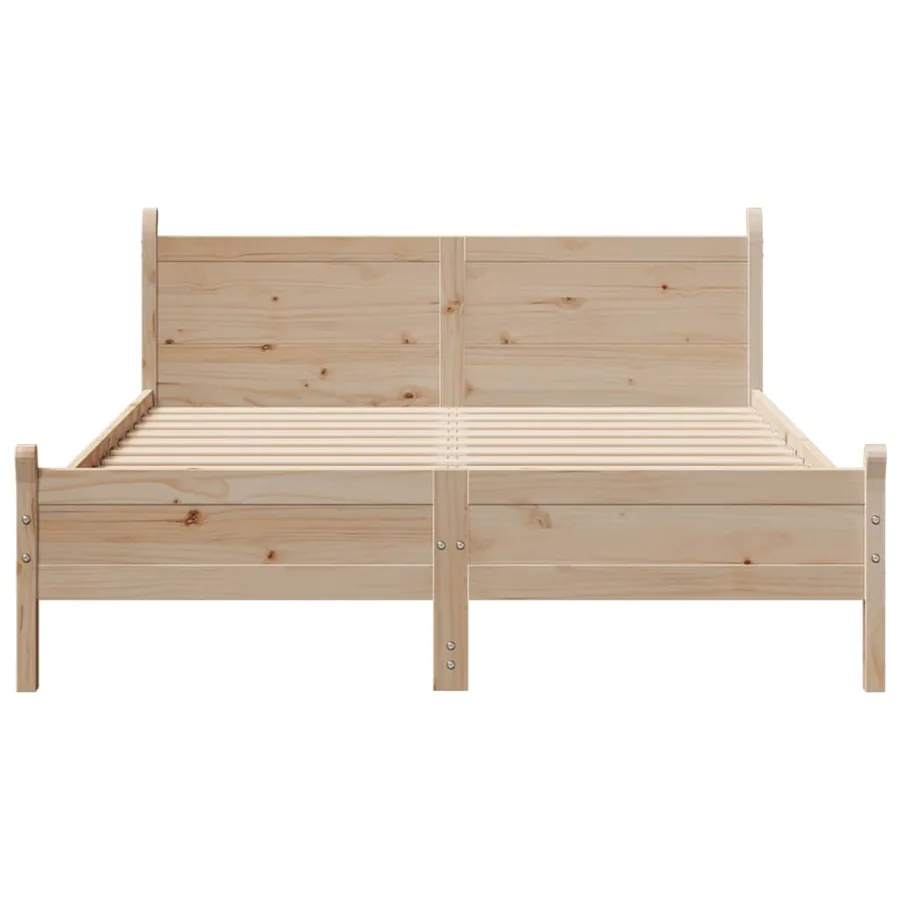 Cadre de lit sans matelas 120x200 cm bois de pin massif - 4