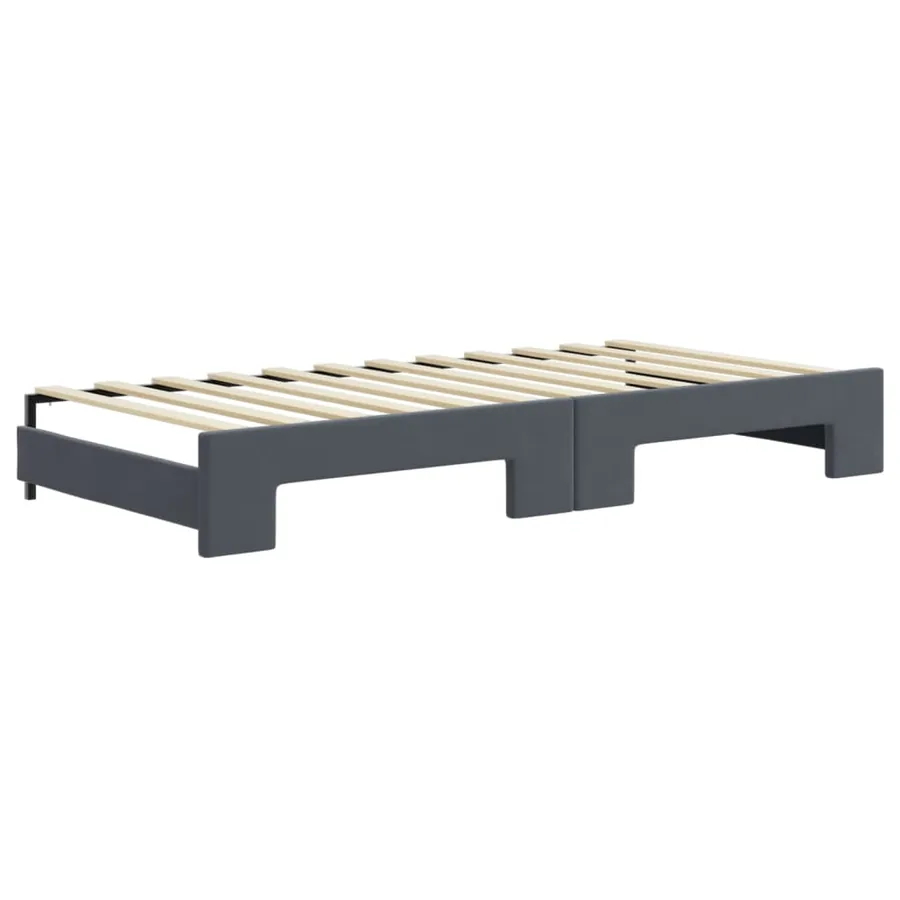 Lit de jour avec gigogne et tiroirs sans matelas 90x200 cm - 8
