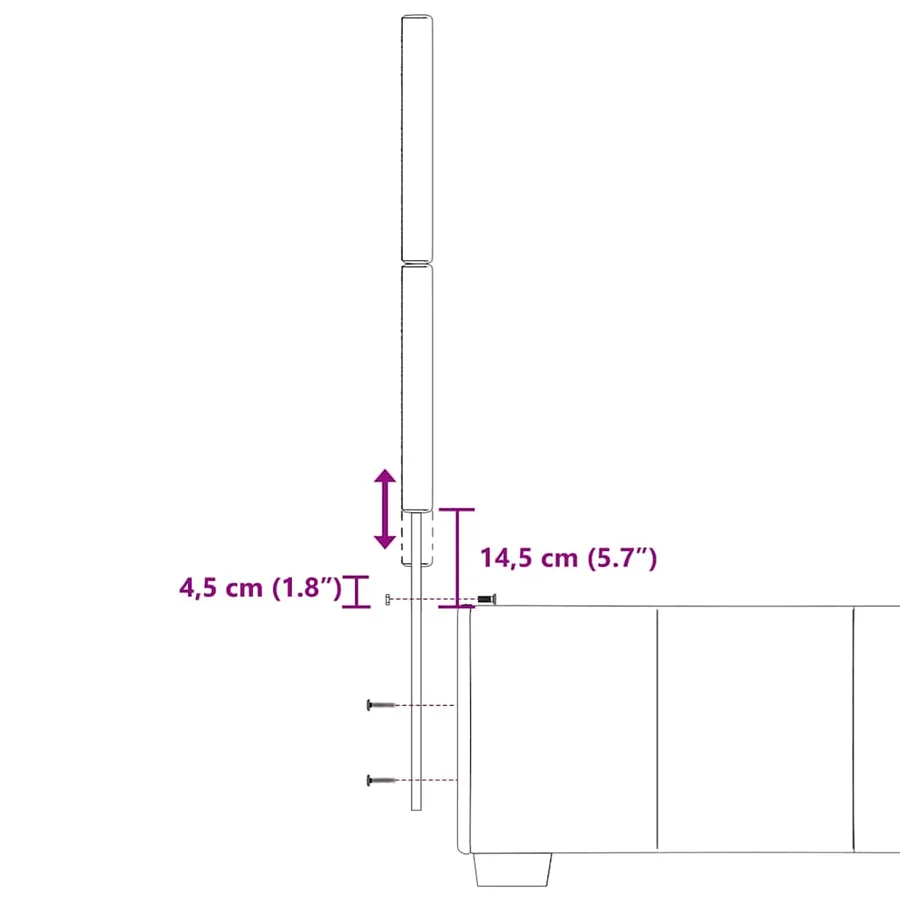 Sommier à lattes de lit avec matelas Crème 80x200 cm Tissu - 19