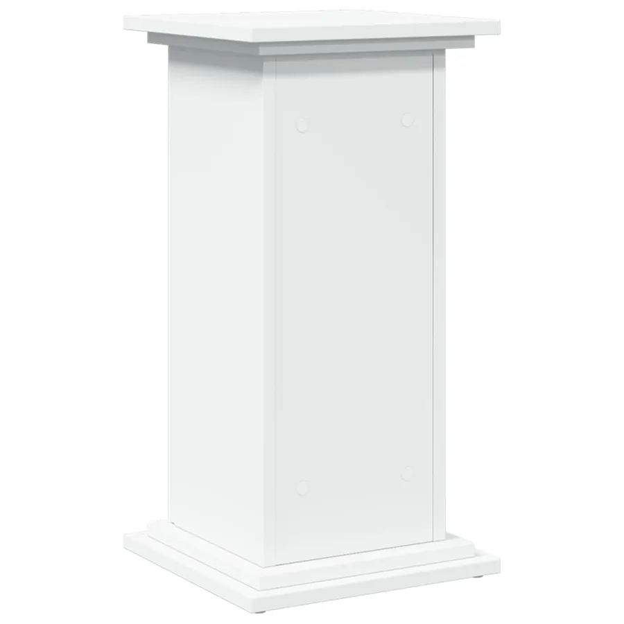Piédestal avec rangement blanc 31x30x60 cm bois d'ingénierie - 8