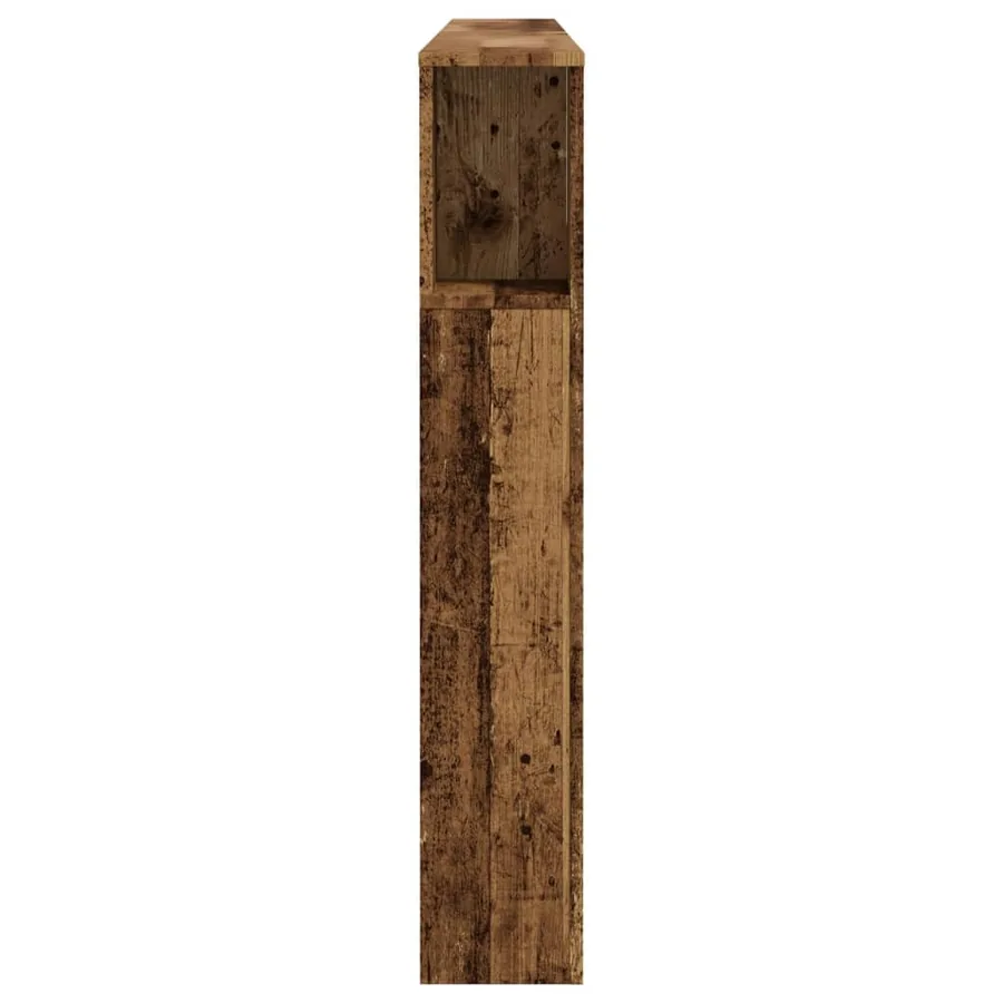 Armoire de tête de lit vieux bois 200x18,5x102,5 cm - 5