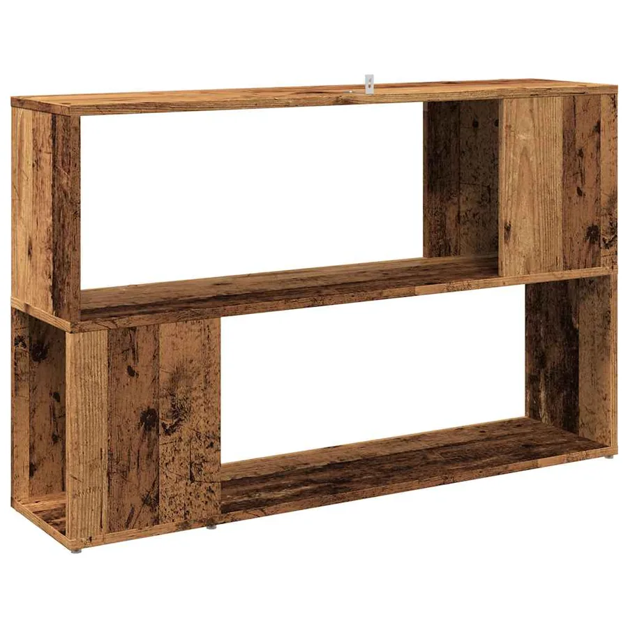 Bibliothèque vieux bois 100x24x63 cm bois d'ingénierie - 6