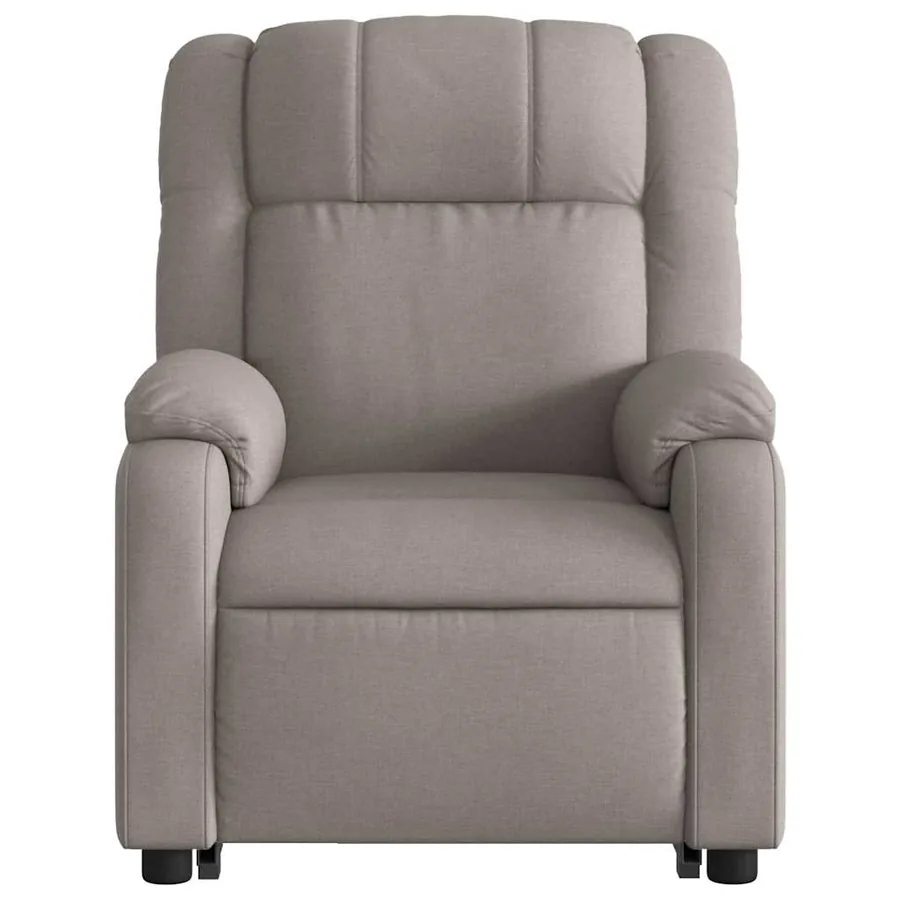 Fauteuil inclinable de massage électrique Taupe Tissu - 9