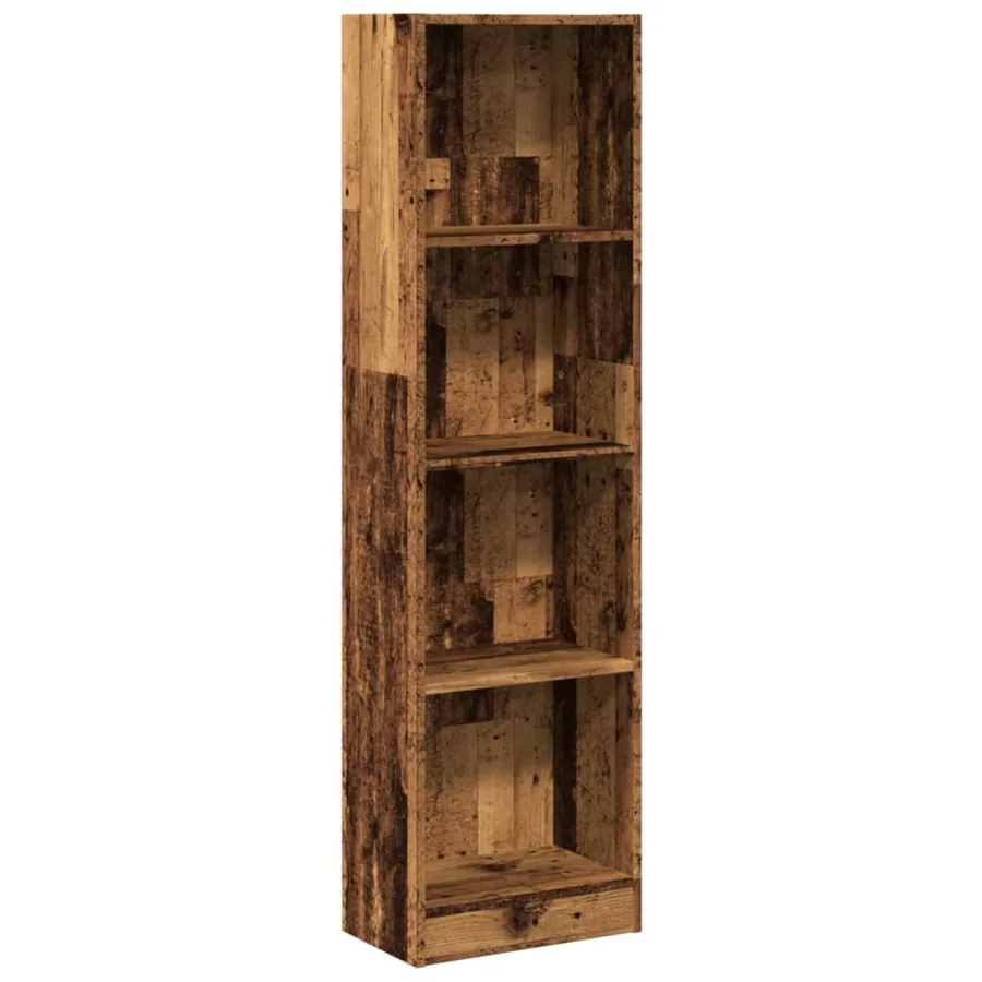 Bibliothèque vieux bois 40x24x143 cm bois d'ingénierie - 2