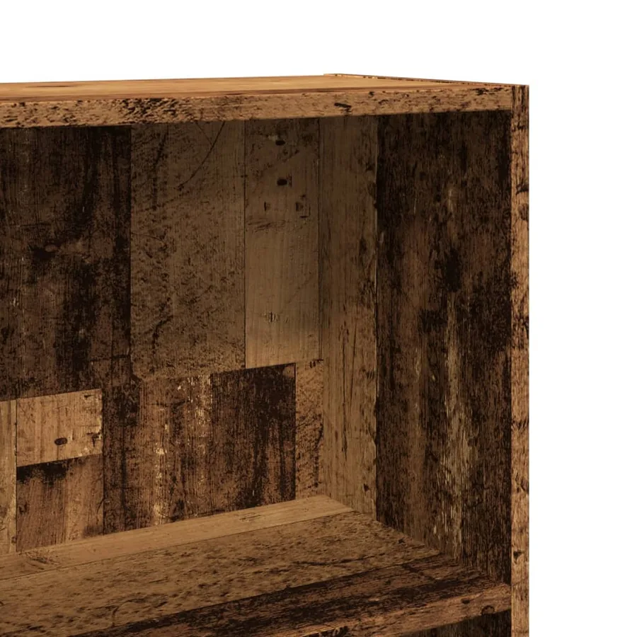 Bibliothèque vieux bois 40x24x143 cm bois d'ingénierie - 7