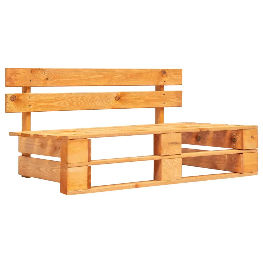 Canapé de jardin palette avec coussins gris Pinède - 3