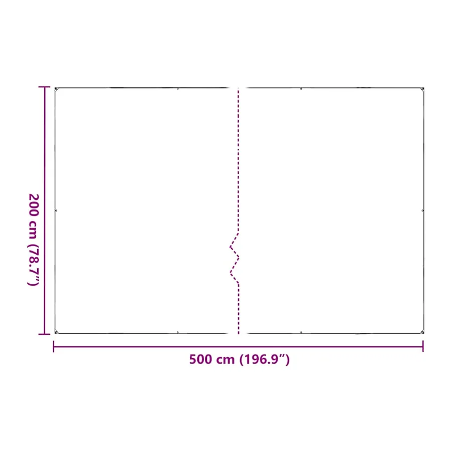 Housse de protection plantes avec œillets 2x5 m polyéthylène - 10
