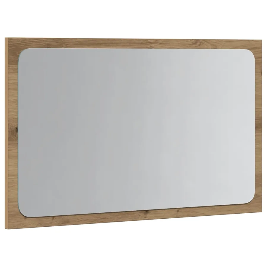 Miroir de salle de bain avec lumière LED chêne artisanal - 5