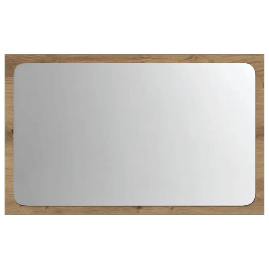 Miroir de salle de bain avec lumière LED chêne artisanal - 6