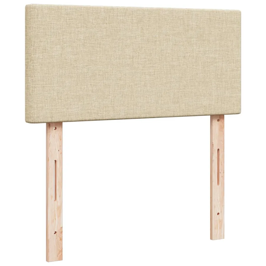 Sommier à lattes de lit avec matelas Crème 100x200 cm Tissu - 12