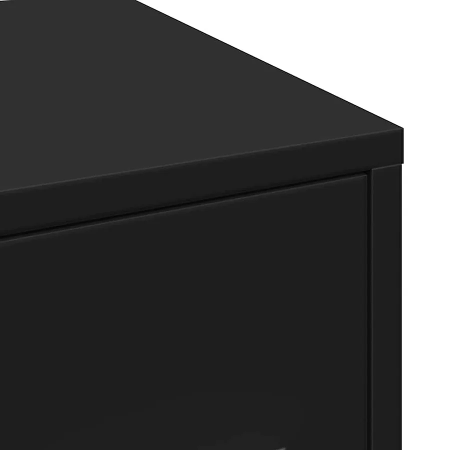 Armoire de salle de bain étroite avec roulettes noir - 9