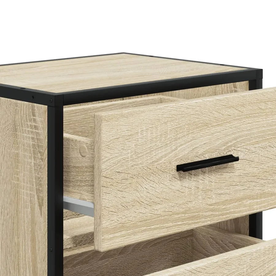 Tables de chevet 2 pcs chêne sonoma 40x31x50 cm bois ingénierie - 10