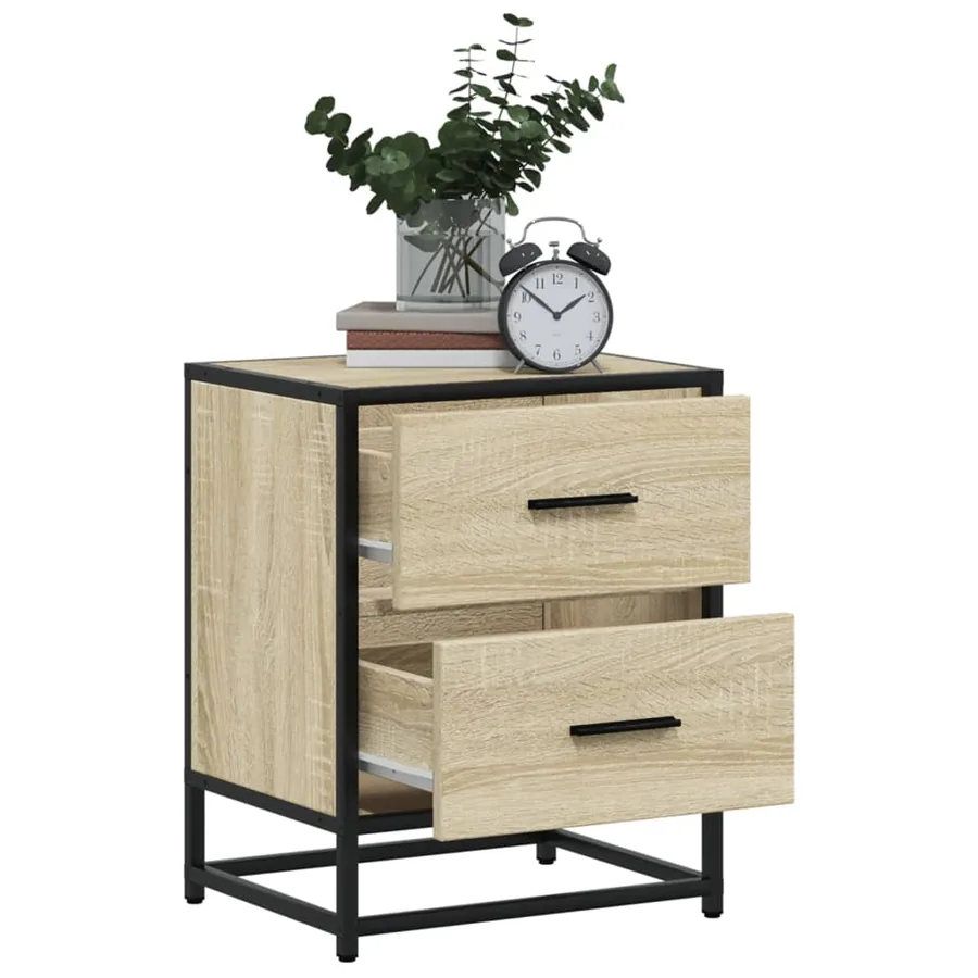 Tables de chevet 2 pcs chêne sonoma 40x31x50 cm bois ingénierie - 4