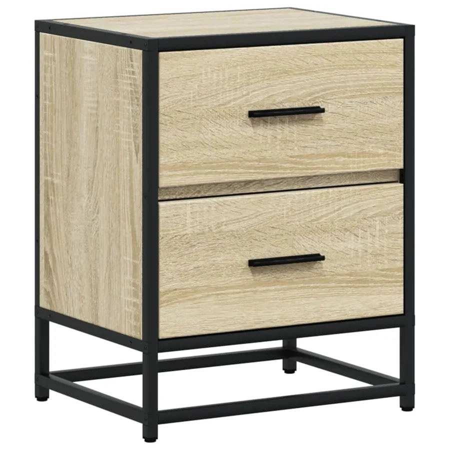 Tables de chevet 2 pcs chêne sonoma 40x31x50 cm bois ingénierie - 6