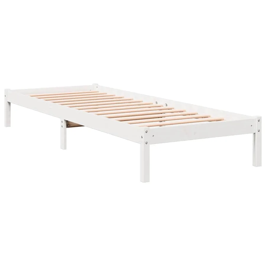 Cadre de lit extra long sans matelas 90x210 cm bois massif pin - 6