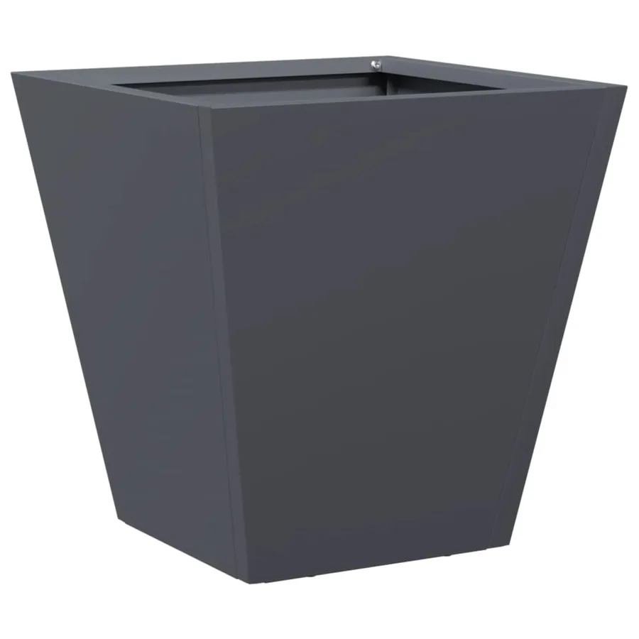 Jardinière anthracite 30x30x30 cm acier - 2