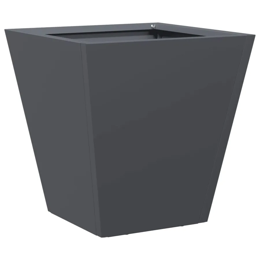 Jardinière anthracite 30x30x30 cm acier - 6