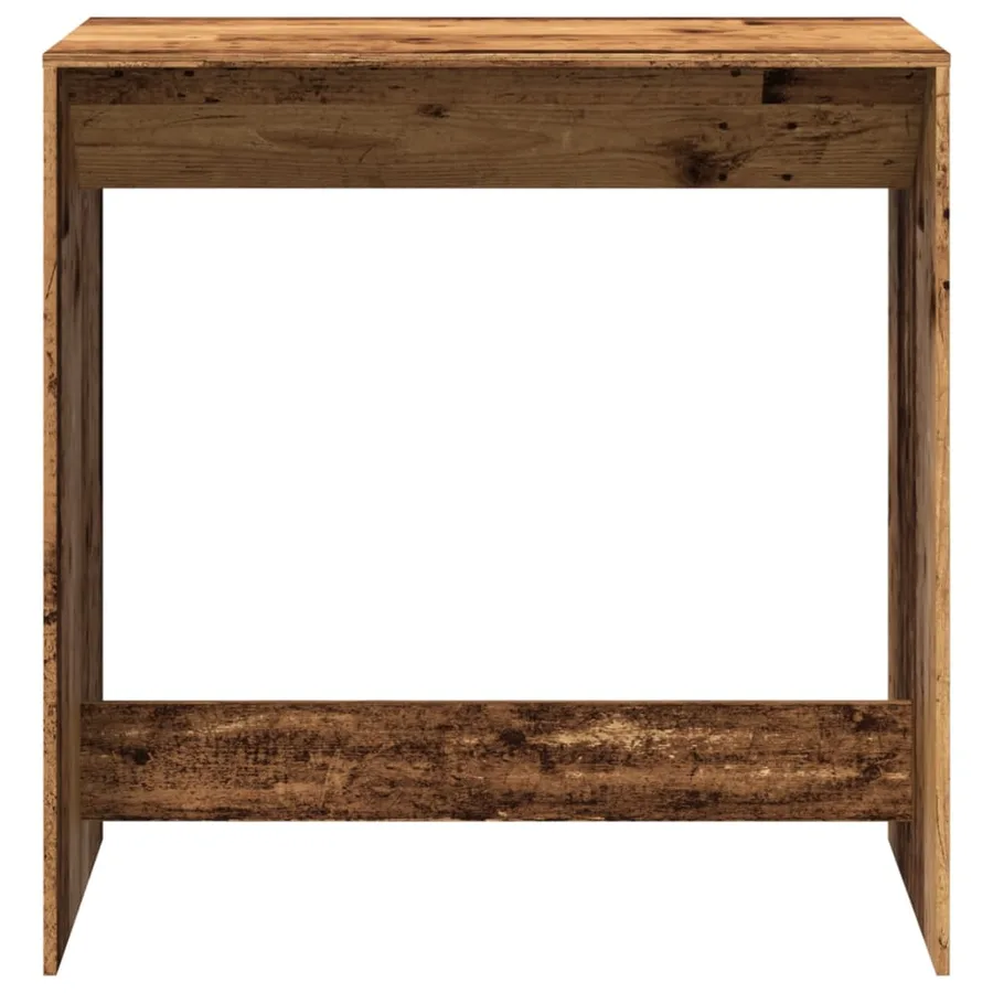 Table de bar vieux bois 102x50x103,5 cm bois d'ingénierie - 4
