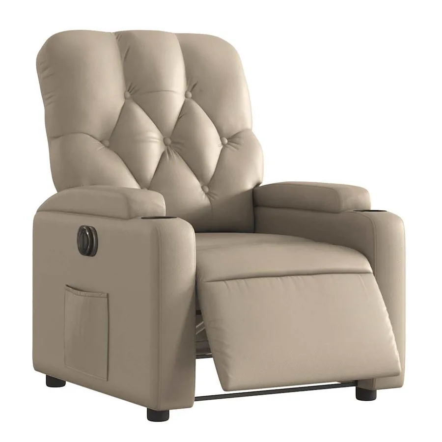 Fauteuil inclinable électrique Cappuccino Similicuir - 3