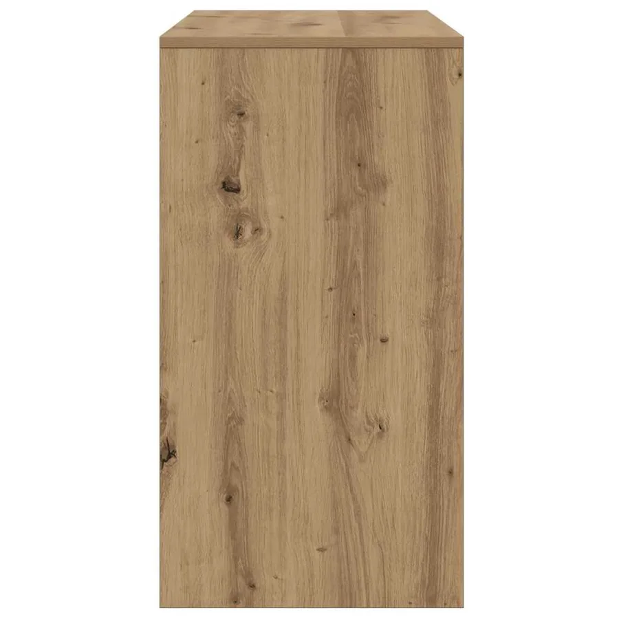 Table console chêne artisanal 89x41x76,5 cm bois d'ingénierie - 6