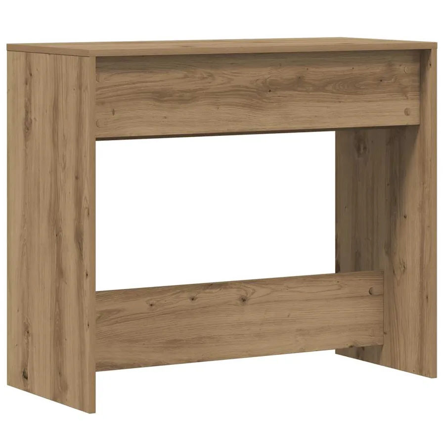 Table console chêne artisanal 89x41x76,5 cm bois d'ingénierie - 7
