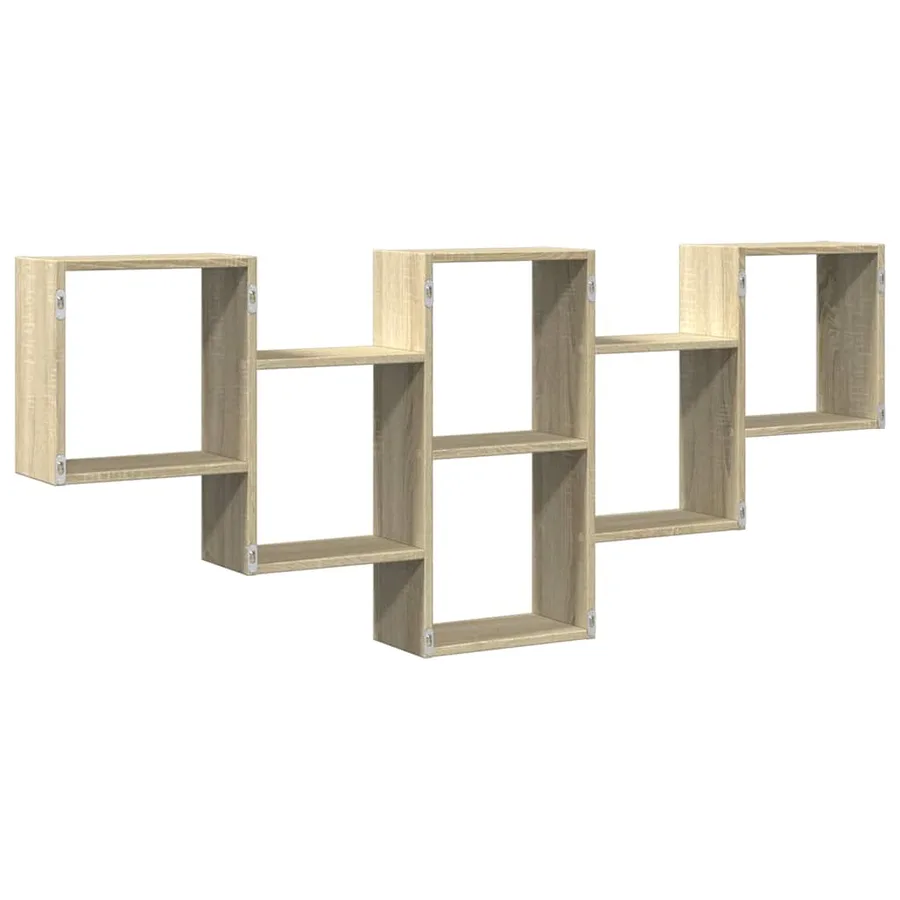 Étagère murale chêne sonoma 159x18x66 cm bois d'ingénierie - 6
