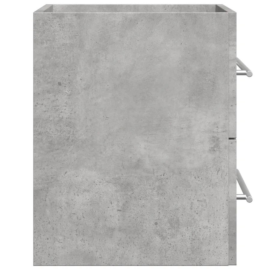Armoire d'évier Gris béton 60x38,5x48 cm Aggloméré - 5