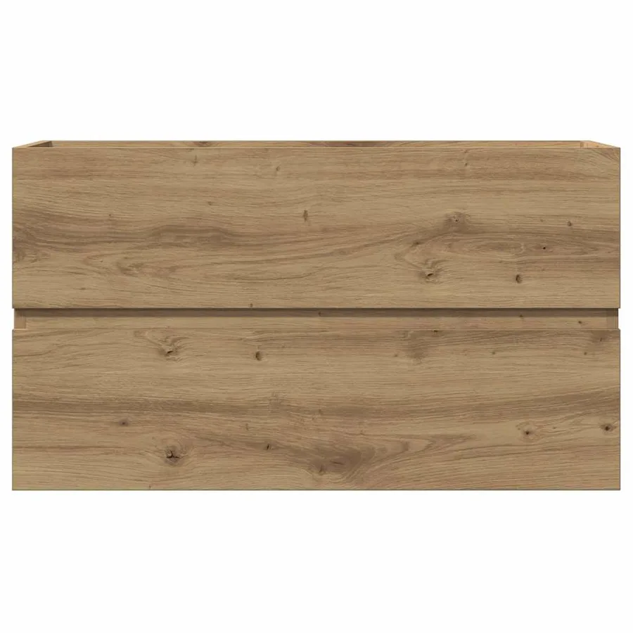 Armoire de salle de bain suspendue chêne artisanal 80x38,5x45cm - 4