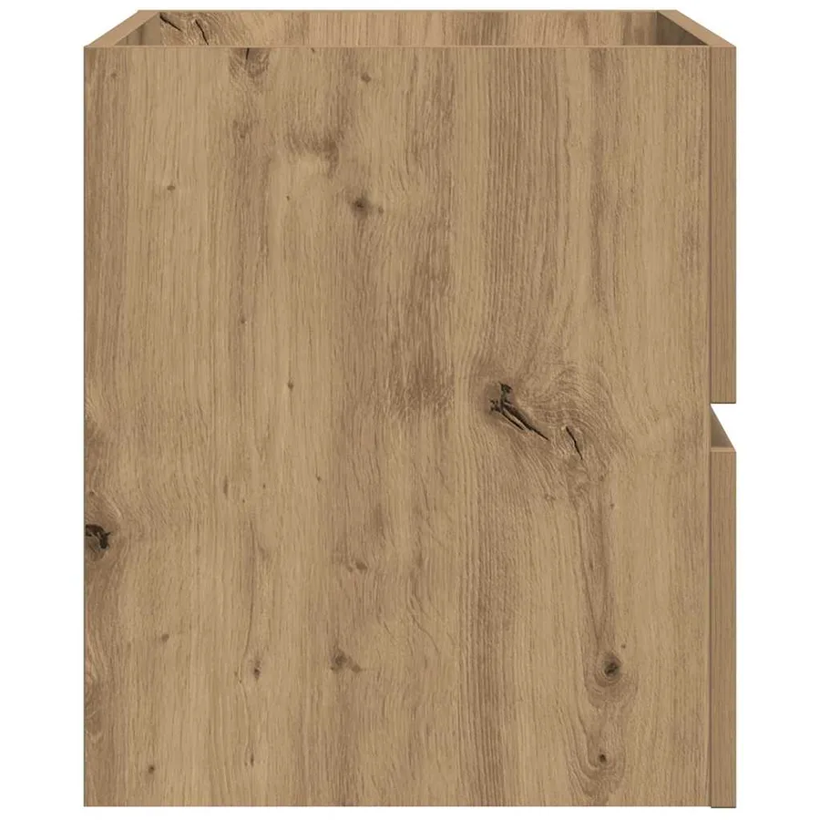 Armoire de salle de bain suspendue chêne artisanal 80x38,5x45cm - 5