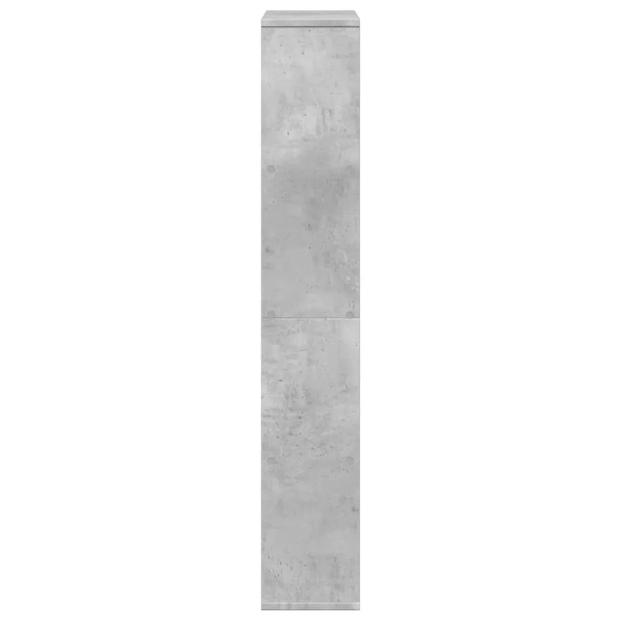 Bibliothèque gris béton 60x20x120,5 cm bois d'ingénierie - 7