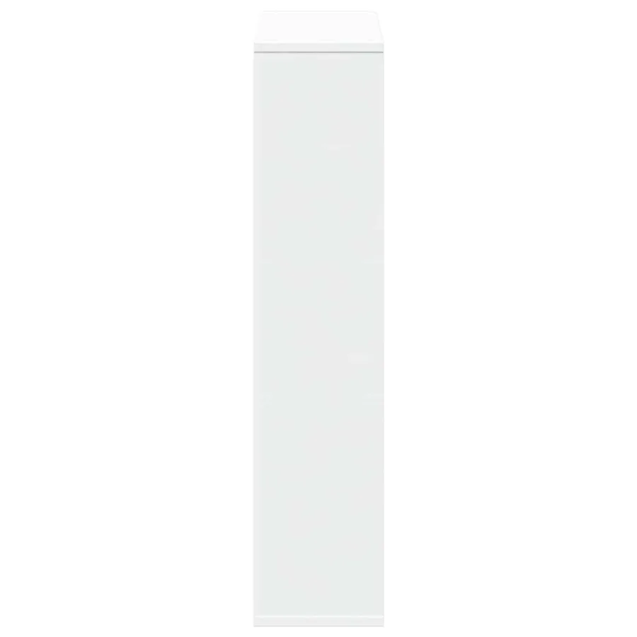 Bibliothèque Blanc 63x20x90 cm Bois d'ingénierie - 6