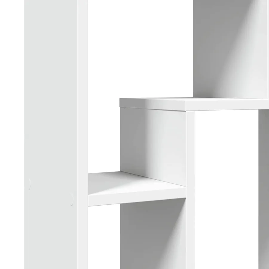 Bibliothèque Blanc 63x20x90 cm Bois d'ingénierie - 9