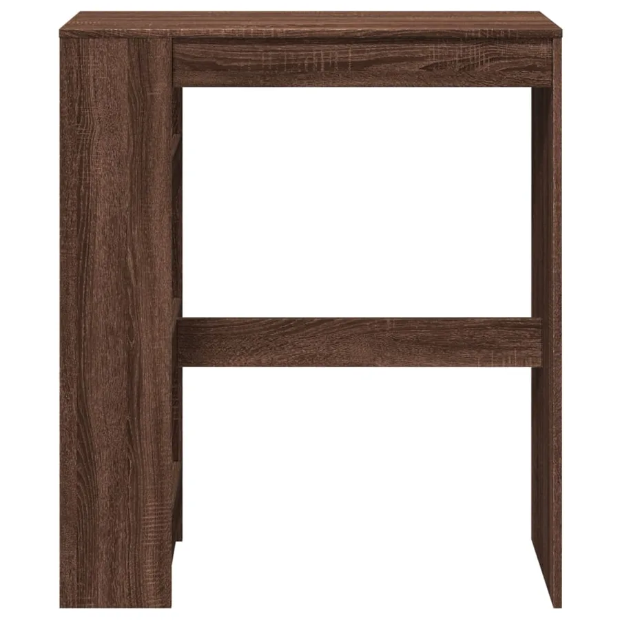 Table de bar avec étagères chêne marron bois d'ingénierie - 4