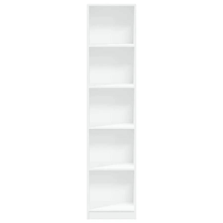 Bibliothèque blanc 40x24x176 cm bois d'ingénierie - 4