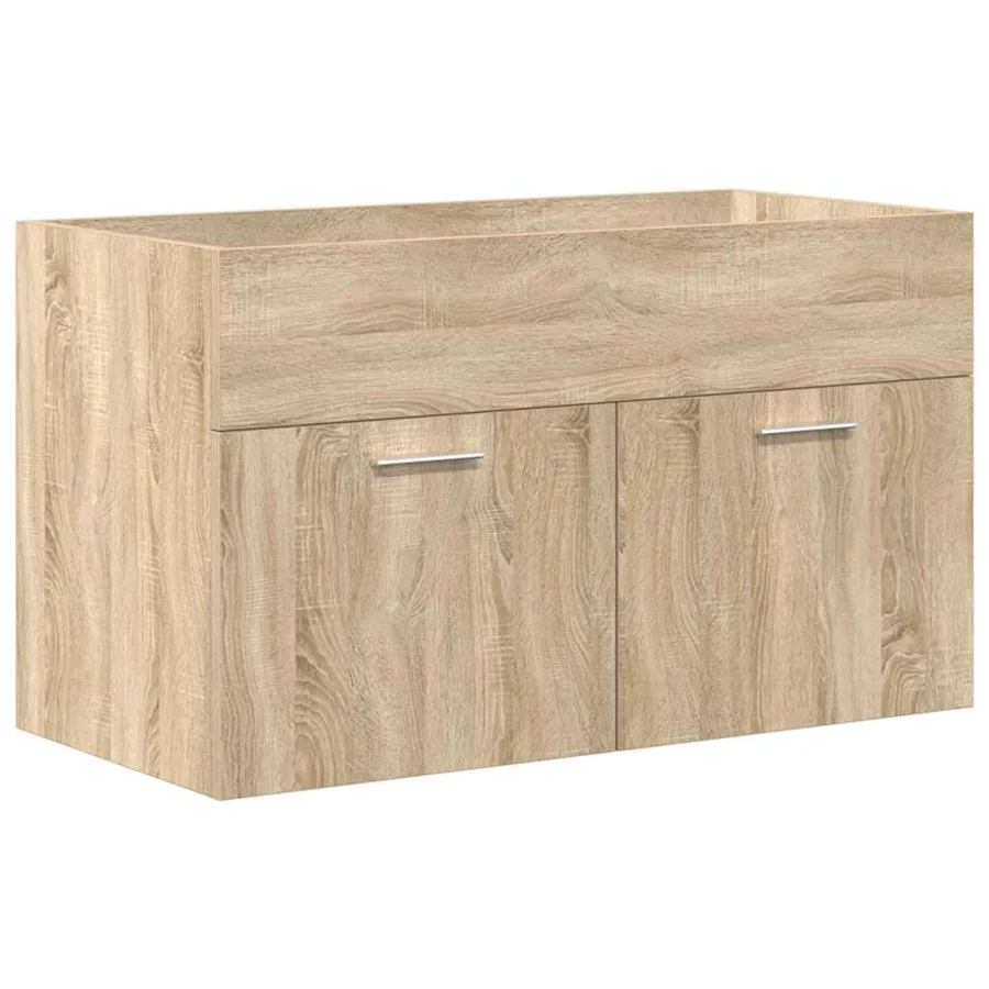 Armoire lavabo de salle de bain et vasque et robinet intégrés - 5