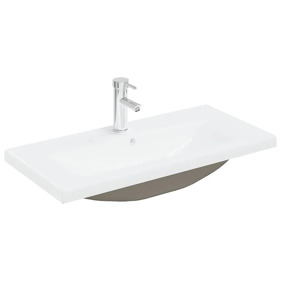 Armoire lavabo de salle de bain et vasque et robinet intégrés - 6