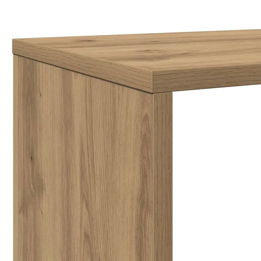Bibliothèque chêne artisanal 102x29x143 cm bois d'ingénierie - 9