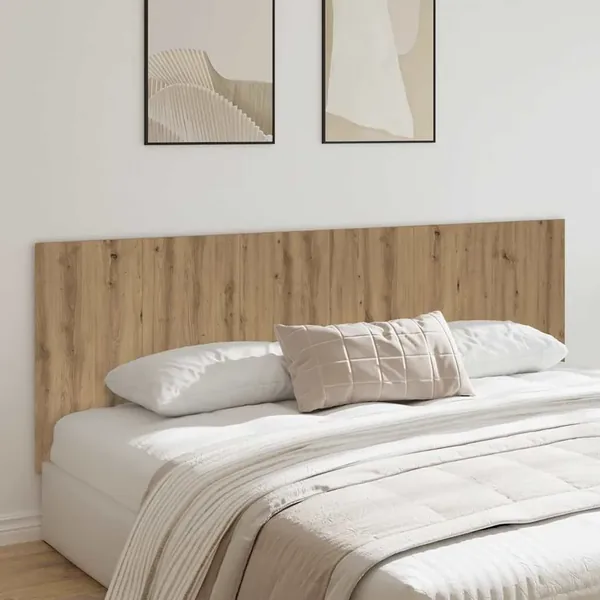 Tête de lit murale chêne artisanal bois d'ingénierie