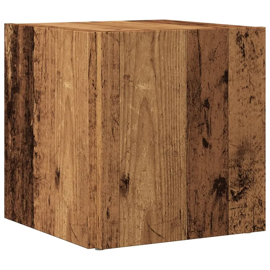 Table d'appoint vieux bois 33x33x34 cm bois d'ingénierie - 5