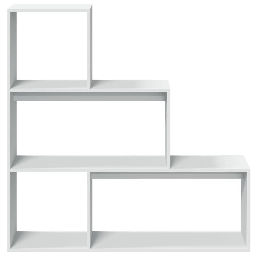 Étagère séparatrice de pièce à 3 niveaux blanc 123x29x123 cm - 5