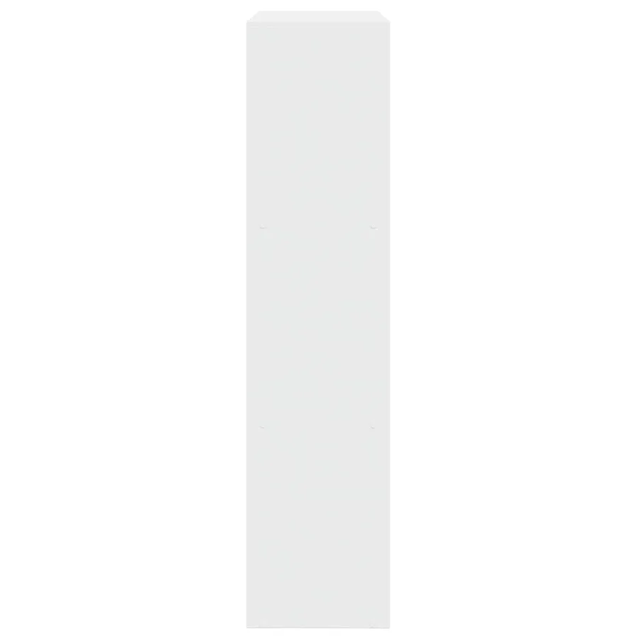Étagère séparatrice de pièce à 3 niveaux blanc 123x29x123 cm - 6