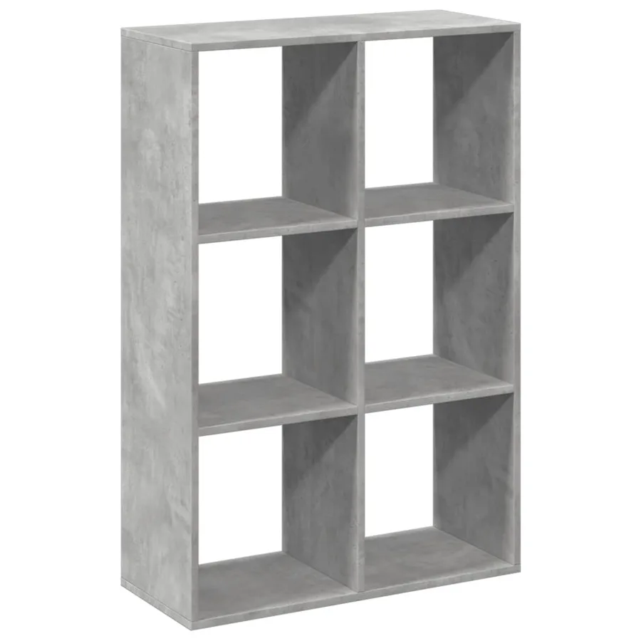 Étagère séparatrice de pièce gris béton 69,5x29x103,5 cm - 2
